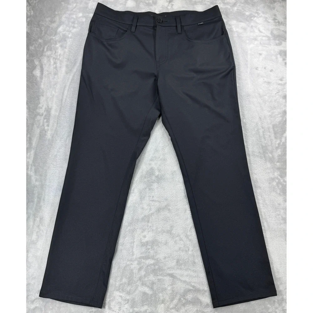 TRAVIS MATHEW Open To Close Performance Golf Pants Mens 34 (Fits 36x28.5) Black